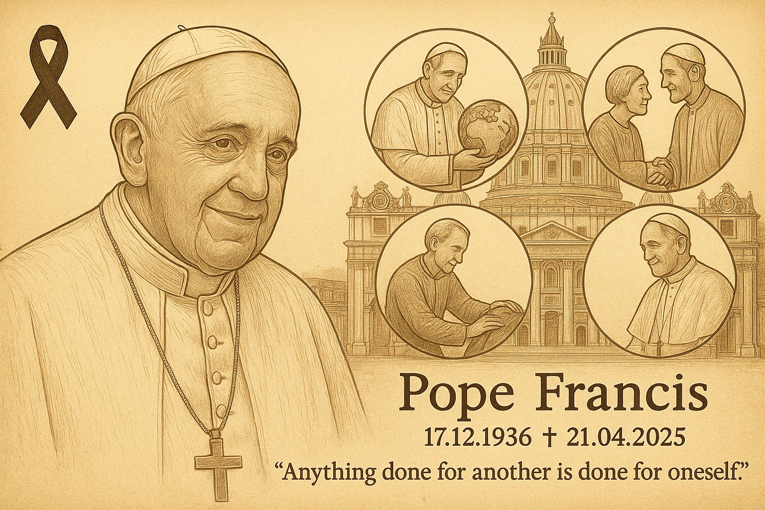 POPE FRANCIS HAS DIED ON EASTER